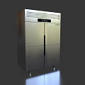Stainless Steel Double Door Kitchen Refrigerator Appliance With Modern Design