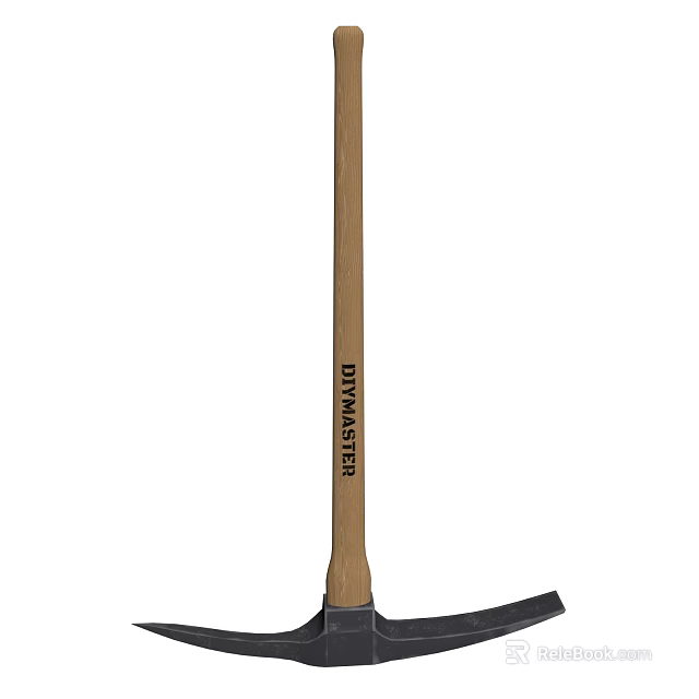 DOMINATOR Axe With Wooden Handle For Cutting And Chopping Tasks 3d model 