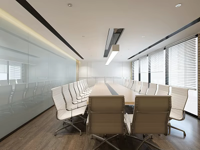 Modern Meeting Room Meeting Table and Chair 3d model