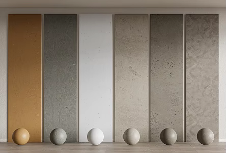 Modern micro cement wall art paint wall paint cement wall real stone paint 3d model