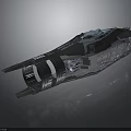 Advanced Futuristic Spacecraft Design With Powerful Engines For Deep Space Missions