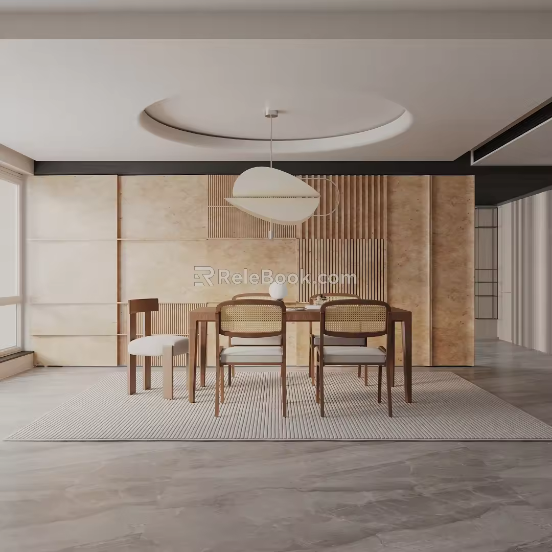 Modern table combination 3d model