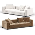Corner sofa fabric corner multi-person sand 3d model
