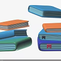 Colorful Electronic Gadgets Like E Readers And Tablets Stacked And Floating