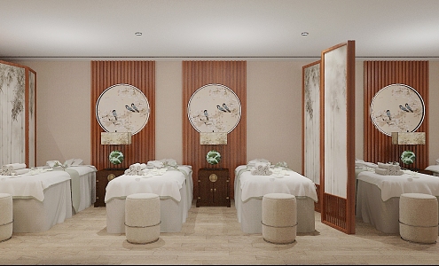 New Chinese SPA Physiotherapy Health Museum 3d model