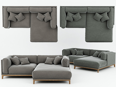 Nordic Corner Sofa model