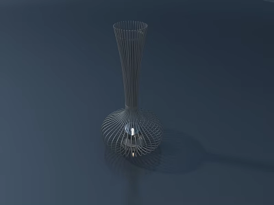 Modern Metal Outdoor Light With Hollow Mesh Design And Soft Glow For Garden Decoration 3d model