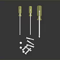 Screwdriver flat screwdriver Phillips screwdriver tool hardware tool processing tool 3d model