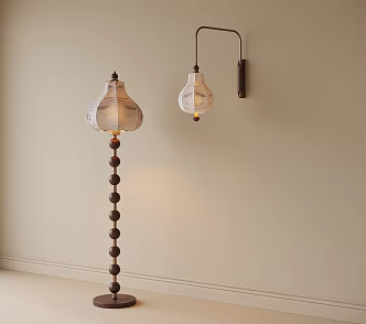 French floor lamp wall lamp 3d model