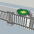 Modern Multi Story Building With White Exterior And Large Glass Windows