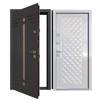 Modern security door gate 3d model