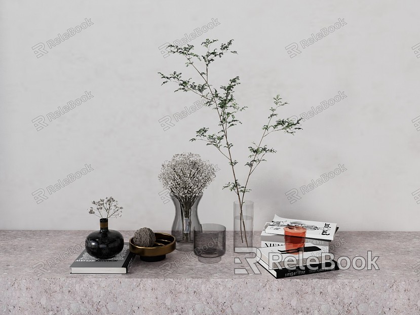 Modern ornaments combination vase model