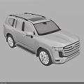 Stylish White Large SUV With Roof Rack Alloy Wheels And Bold Front Grille