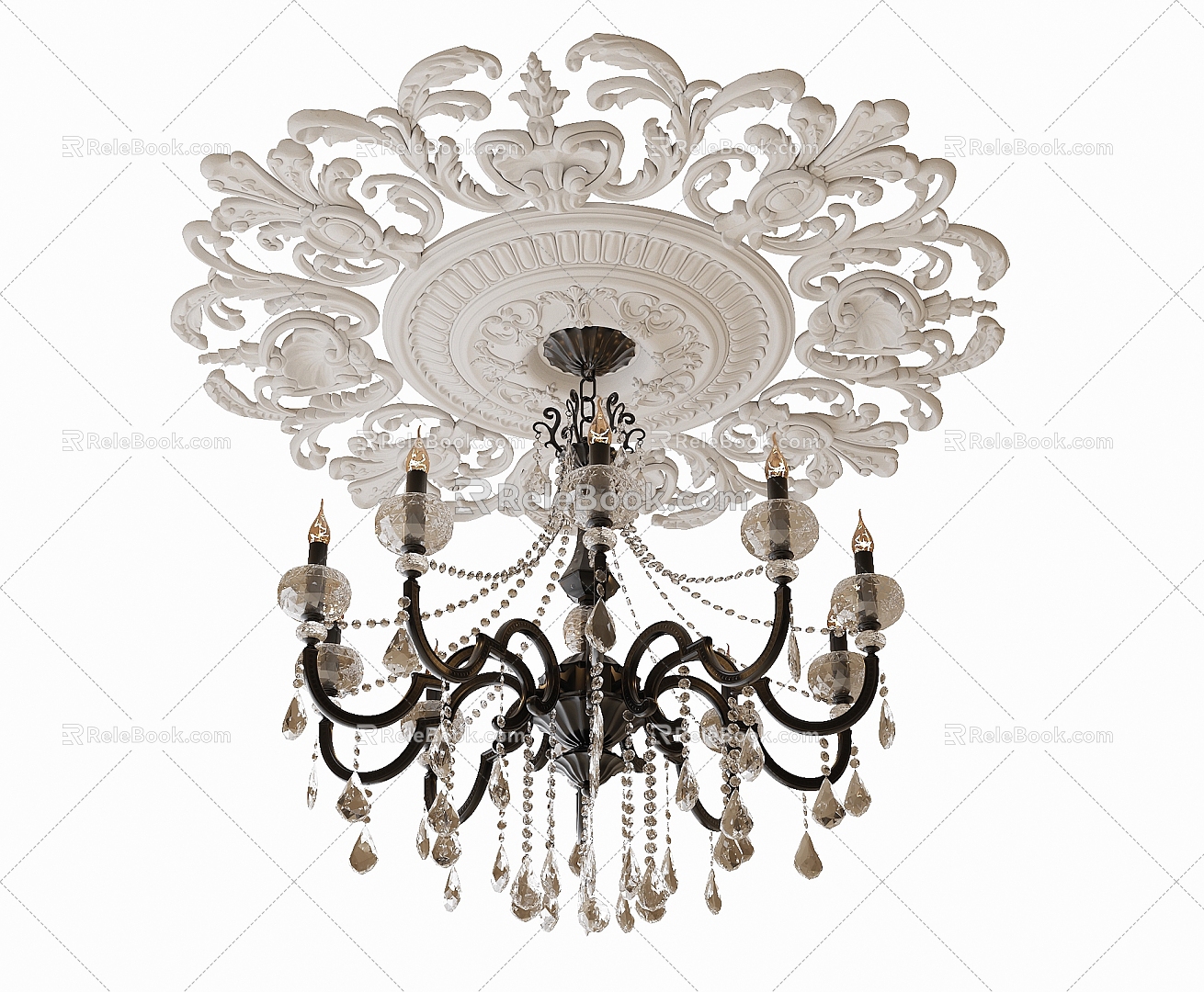 French chandelier 3d model