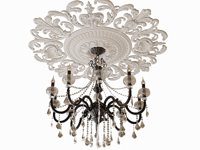 French chandelier 3d model