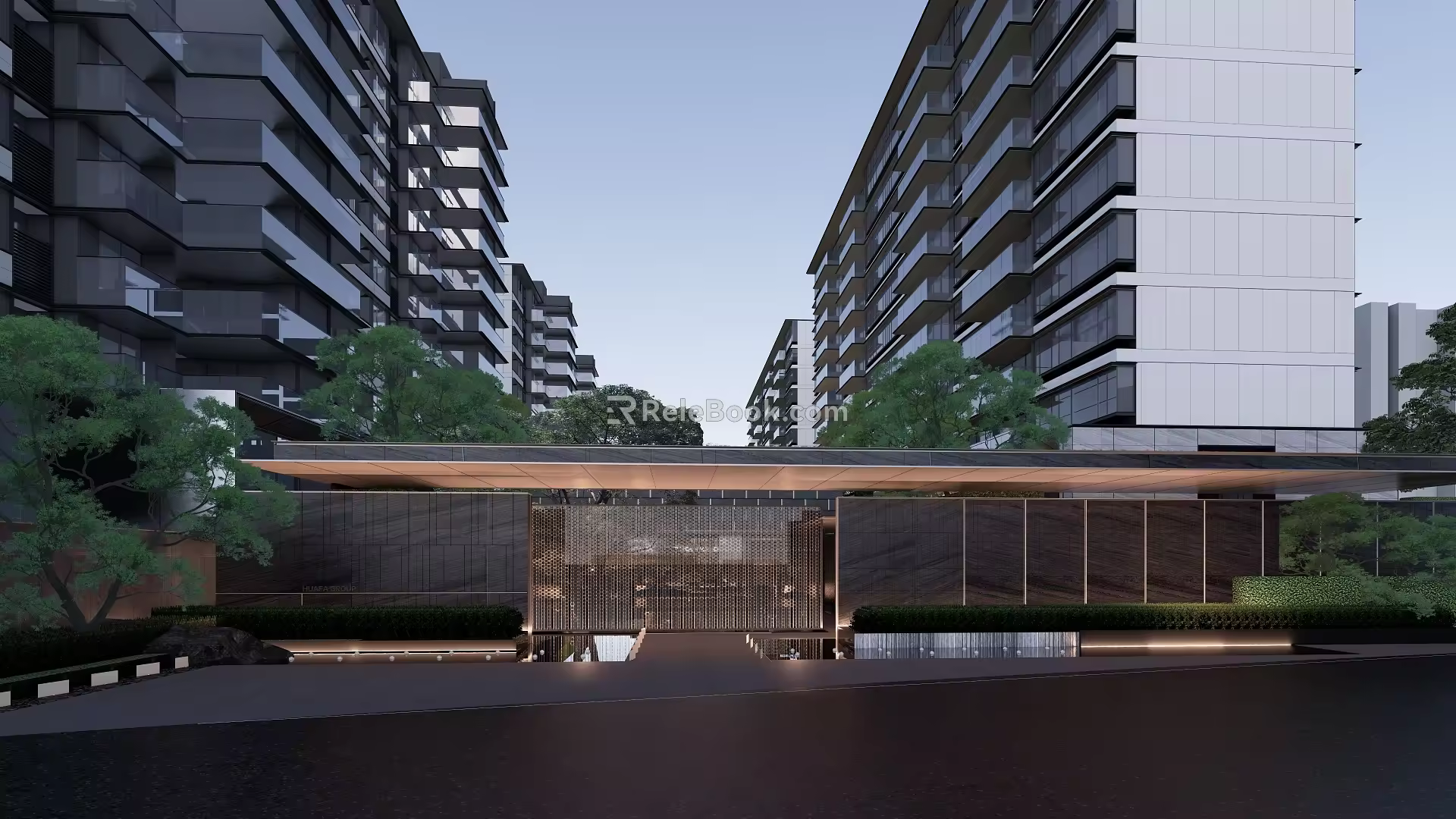 Demonstration area landscape 3d model