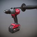 Cordless Battery Powered Drill With Red Black Design And High Performance Features 3d model