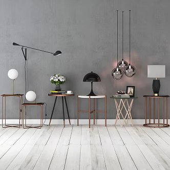 Modern lamp combination chandelier 3d model
