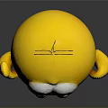 Cute Yellow Emoji Plush Toy With Thumbs Up Smiling Face Soft Texture For Home Decor