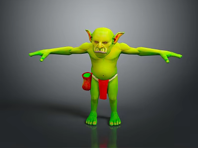 Goblin Monster Monster Ttroll Mountain Essence Alien Monster Alien Monster Alien Monster 3d model