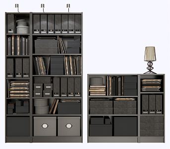 Modern Bookcase Bookshelf 3d model