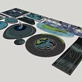 Creative Plaza Landscape Design Featuring Circular Oval And Geometric Ground Patterns