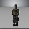 Terracotta Warrior Themed Decorative Furniture Piece With Ancient Design Elements