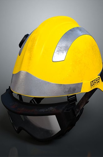 Firefighter Helmet Firefighter Helmet Fire Fighting Suit Helmet Virus Mask Water Belt PBR Model 3d model