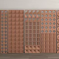 Modern Wooden Room Dividers With Various Geometric Patterns And Decorative Designs