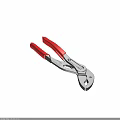 Crescent Adjustable Pliers with Red Handles and Metal Construction Gripping Tool
