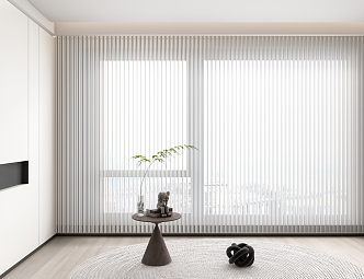 Modern venetian blinds dream curtain 3d model