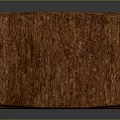 Traditional Wooden Decorative Cabinet with Multiple Drawers and Metal Handles Dark Brown Finish
