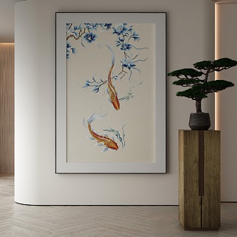 New Chinese Decorative Painting 3d model