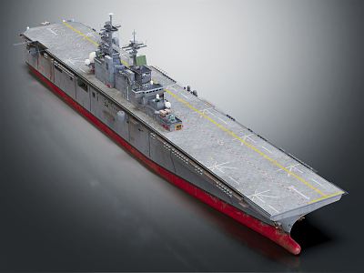 modern warship aircraft carrier aircraft carrier 3d model