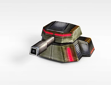 Game Props Equipment Turret 3d model