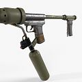 Flame Launcher Weapon War World War II Flame Launcher Military Heavy Weapon Equipment 3d model