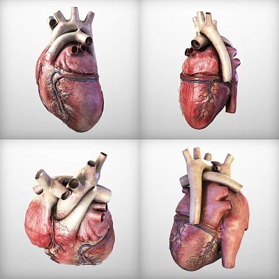 Detailed Medical Device Anatomical Heart Model With Educational And Clinical Applications 3d model