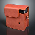 Brown Leather Camera Case Featuring Stylish Design And Secure Clasp For Daily Use 3d model