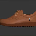 Orange Lace Up Casual Shoes With Classic Style For Daily Wear And Comfort