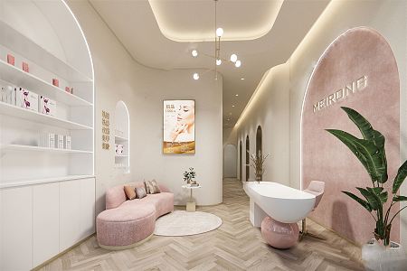 Modern Beauty Shop Nail Shop 3d model