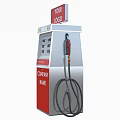 Public Facility Gas Station Fuel Dispenser With Dual Nozzles Digital Screens And Company Logo