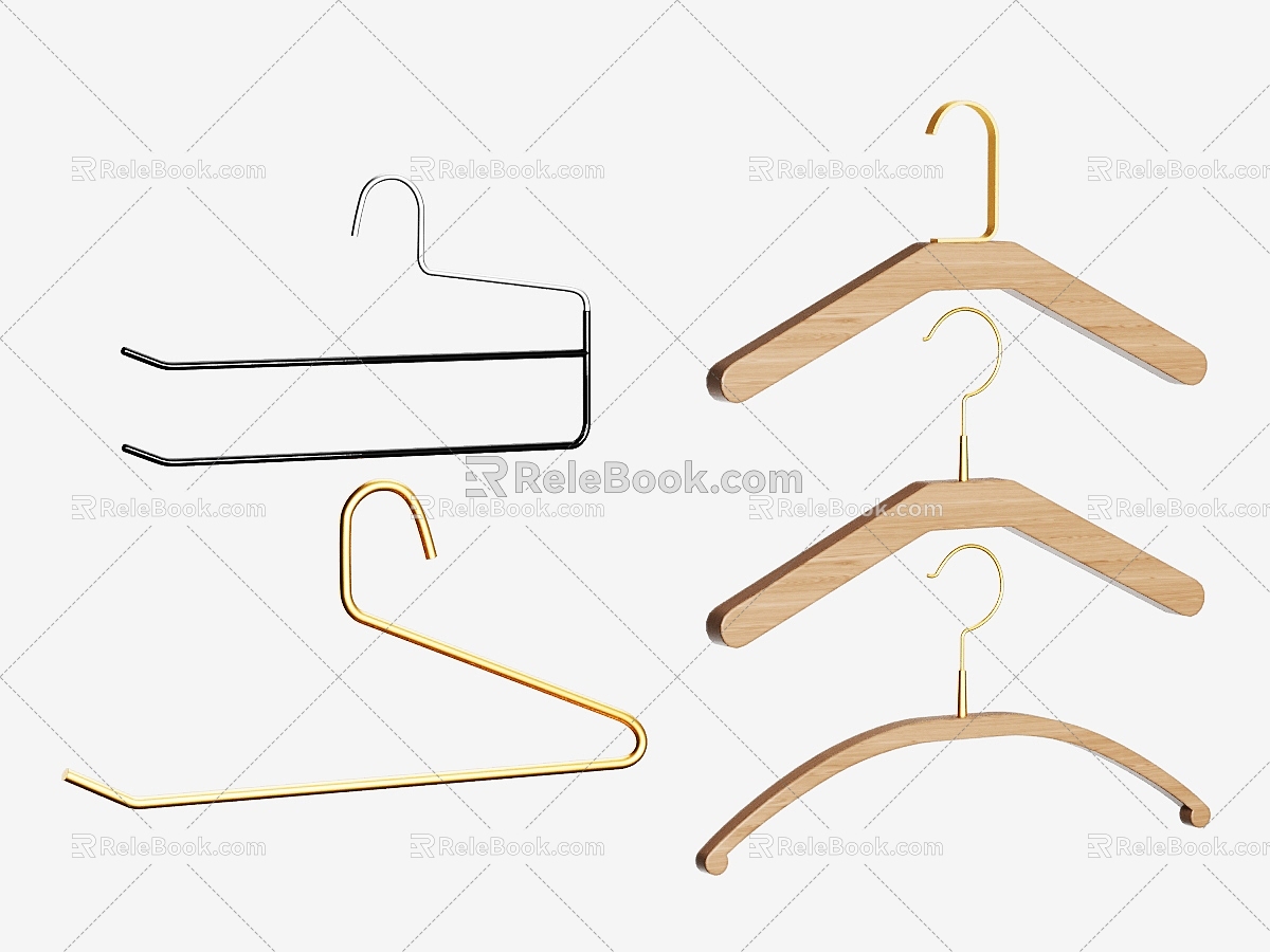 Modern Hanger Drying Rack Hanger Aluminum Alloy Hanger Goose Shape Hanger Pants Rack Goose Shape Pants Rack Clothes Hanger 3d model