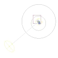 Olive Tree With Green Circular Base On Square Paved Ground Near Person And Measuring Tool