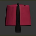 Stylish Red Fashionable Hat with Black Band Around Edge Modern Design Accessory