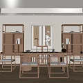 New Chinese Style Study 3d model