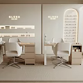 Modern Desk And Chair Set In GLOSS Nail Salon With Minimalist Design And Bright Interior