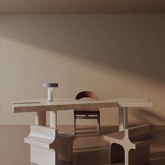 Table combination 3d model