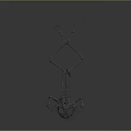 3D Rendered Dinosaur Skeleton Showing Skeletal Organs And Bone Structure Details