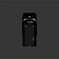 Modern Treadmill With Digital Display Screen Black Frame Yellow Accents And Running Belt