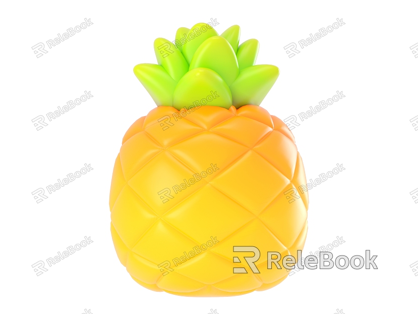 Cartoon fruit pineapple model